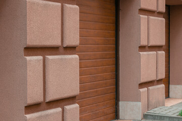 concrete textured wall tile exterior design modern architecture perspective external modern...