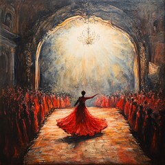 person in the castle