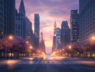 Obraz premium Beautiful City street