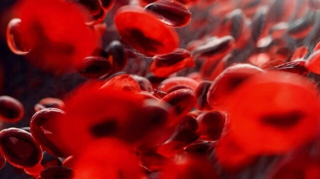 Into the intricate microcosm of the circulatory system, where red blood cells, traverse the vast network of blood vessels, sustaining life. Generative AI