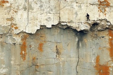 Fototapeta premium Man on the Cliff