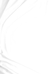 Abstract Background on isolated. Abstract white waves. Wave from Curtain. White wave background.