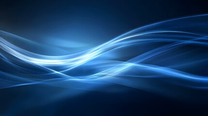 Naklejka premium Modern abstract high-speed light effect. Abstract background with curved beams of light. Technology futuristic dynamic motion. Movement pattern for banner or poster design background concept.