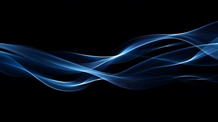 Obraz premium Modern abstract high-speed light effect. Abstract background with curved beams of light. Technology futuristic dynamic motion. Movement pattern for banner or poster design background concept.