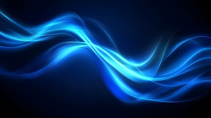 Fototapeta premium Modern abstract high-speed light effect. Abstract background with curved beams of light. Technology futuristic dynamic motion. Movement pattern for banner or poster design background concept.