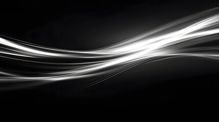 
Modern abstract high-speed light effect. Abstract background with curved beams of light. Technology futuristic dynamic motion. Movement pattern for banner or poster design background concept.