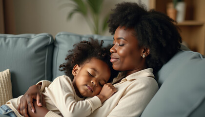 Obraz premium Mother and Child Embrace