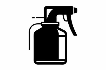 Spray bottle silhouette vector, Spray bottle icon symbol, Clean spray bottle