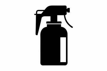 Spray bottle silhouette vector, Spray bottle icon symbol, Clean spray bottle