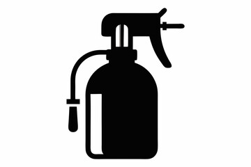 Obraz premium Spray bottle silhouette vector, Spray bottle icon symbol, Clean spray bottle