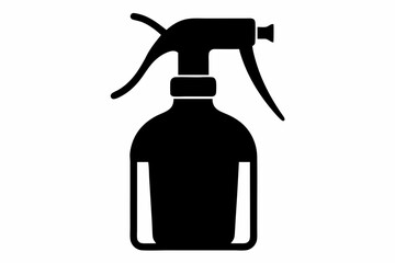 Spray bottle vector icon, Clean spray bottle silhouette, Spray bottle symbol
