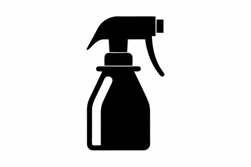 Spray bottle vector icon, Clean spray bottle silhouette, Spray bottle symbol
