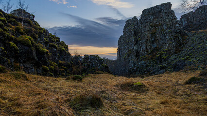 アイスランド　ゴールデンサークル　シンクヴェトリル