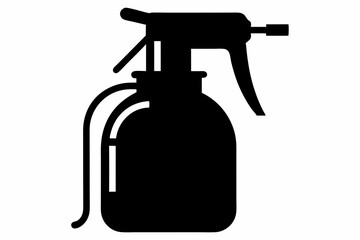 Spray bottle vector icon, Clean spray bottle silhouette, Spray bottle symbol
