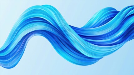 A flowing, wavy pattern in shades of blue, on a light background, evoking a sense of calm and fluidity.