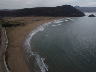 Fototapeta premium aerial view of the beach
