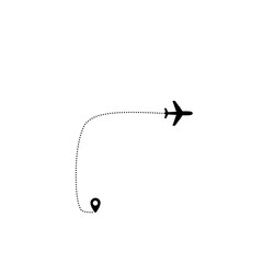 Airplane line path 