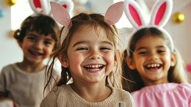 Children Enjoying Fun Birthday Party Games