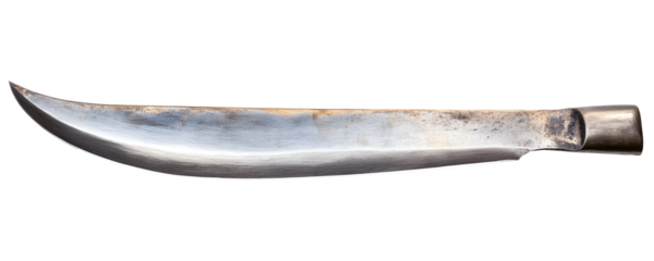 Agricultural blade on a transparent background. isolated background.