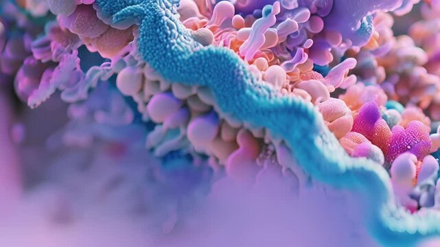 A closeup image of a nuclear pore complex highlighting its various components and their roles in transport.