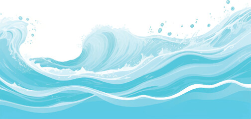 Transparent abstract soft blue and green abstract water color ocean wave texture background. Banner Graphic Resource as background for ocean wave and water wave abstract graphics	