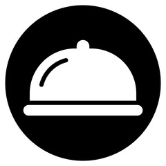 food service glyph icon