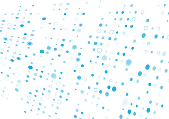 Bright blue halftone dots abstract technology minimal background. Vector design