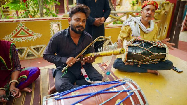 Indian Artists Performing Folk Music