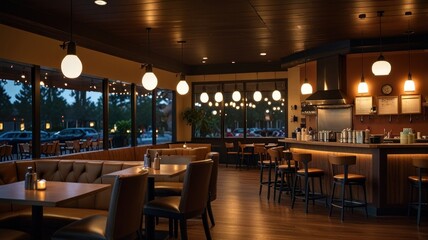 Cozy Evening in a Classic Restaurant