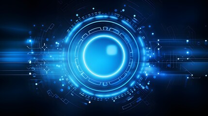 
blue Abstract technology background circles digital hi-tech technology design background. concept innovation. vector illustration