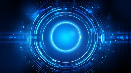 
blue Abstract technology background circles digital hi-tech technology design background. concept innovation. vector illustration