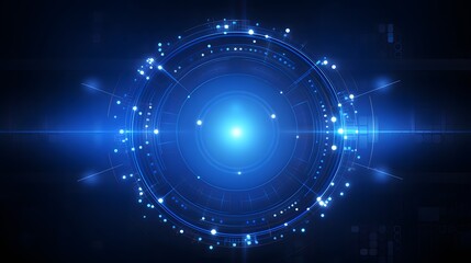 Obraz premium blue Abstract technology background circles digital hi-tech technology design background. concept innovation. vector illustration