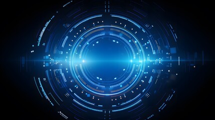 Fototapeta premium blue Abstract technology background circles digital hi-tech technology design background. concept innovation. vector illustration