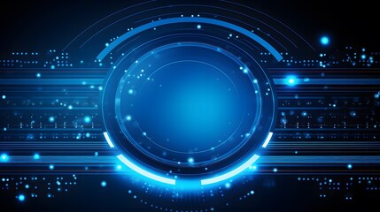 Fototapeta premium blue Abstract technology background circles digital hi-tech technology design background. concept innovation. vector illustration