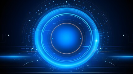 Fototapeta premium blue Abstract technology background circles digital hi-tech technology design background. concept innovation. vector illustration