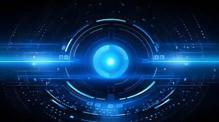 Fototapeta premium blue Abstract technology background circles digital hi-tech technology design background. concept innovation. vector illustration