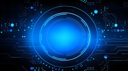 Fototapeta premium blue Abstract technology background circles digital hi-tech technology design background. concept innovation. vector illustration