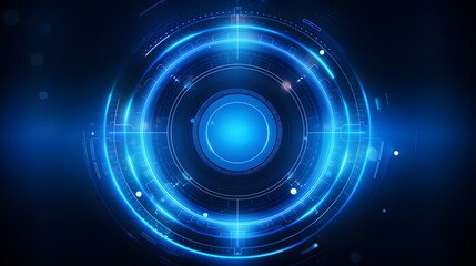 Obraz premium blue Abstract technology background circles digital hi-tech technology design background. concept innovation. vector illustration