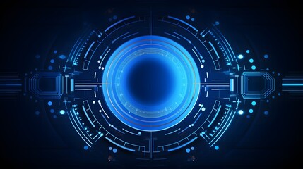 
blue Abstract technology background circles digital hi-tech technology design background. concept innovation. vector illustration