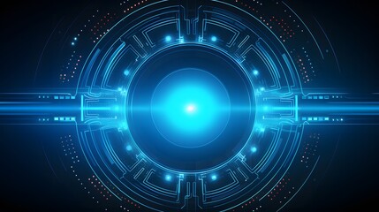 Fototapeta premium blue Abstract technology background circles digital hi-tech technology design background. concept innovation. vector illustration