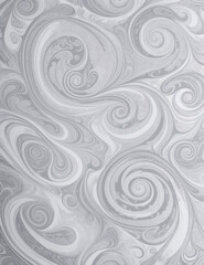 Obraz premium seamless pattern with circles - abstract silver pattern with gray swirl background - Generative AI
