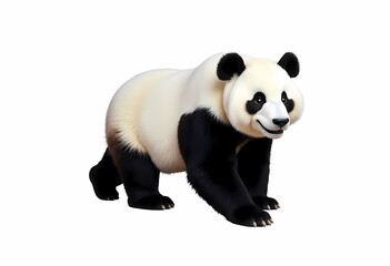 Fototapeta premium a panda bear on a white background 