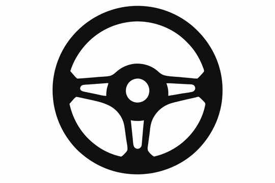 recommend clip art: Steering wheel vector icon, driving wheel silhouette, Car Steering wheel vector illustration