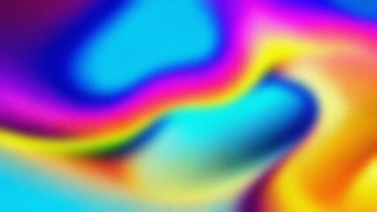 Fototapeta premium Vibrant rainbow hues. Abstract colorful swirls; evokes joy energy and fluidity. A dynamic visual representation of positive emotions.