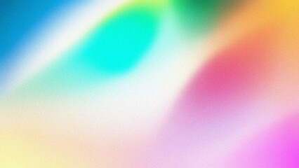 Obraz premium Pastel rainbow blend. Dreamy, colorful gradient. Evokes feelings of joy, serenity, and hope. Perfect for backgrounds.