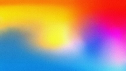Obraz premium Vibrant rainbow blur background. Colorful abstract backdrop evokes joy energy positive vibes. Perfect for designs needing a bright cheerful mood.