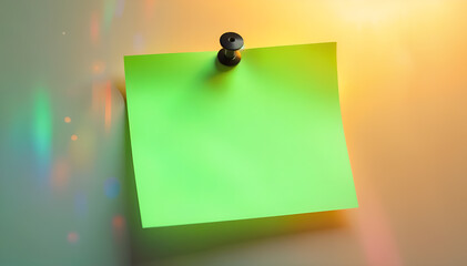 Bright sticky note on a gradient background, perfect for reminders, to-do lists, or memos. Generative AI