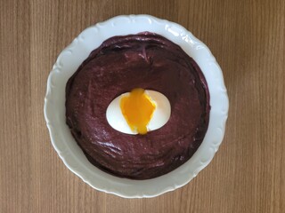 Purée avec son œuf 