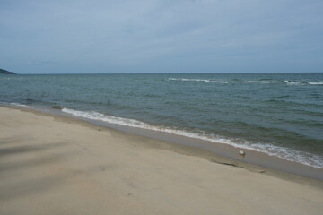 Sandy beach and sea for background