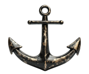 Anchor on a transparent background. isolated background.